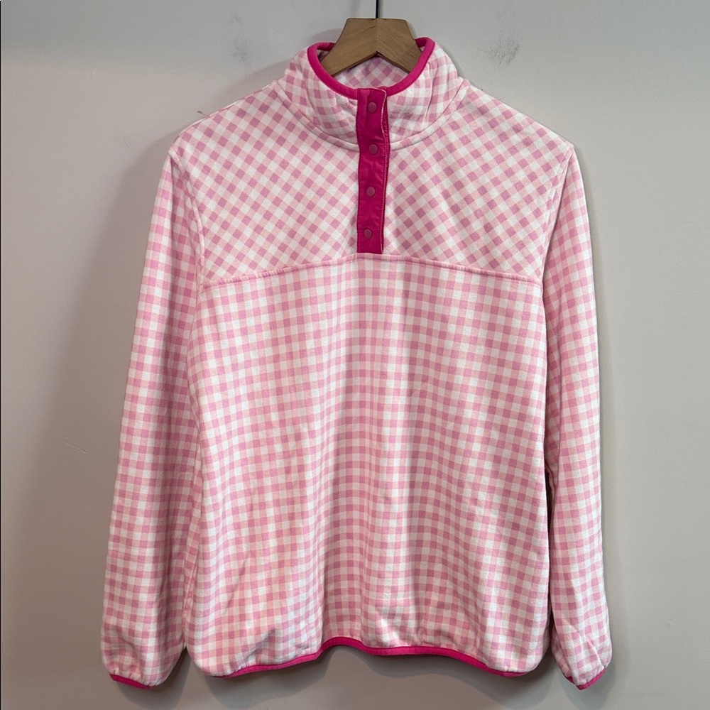 Draper James DJ x Lands' End Snap Neck Pullover - Picture 6 of 8